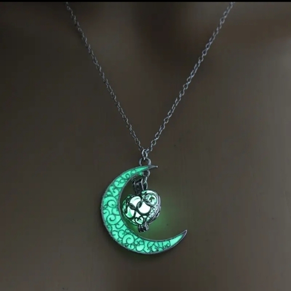 unbranded Jewelry - New Moon Love Luminous Pendant Necklace Glow Trendy Jewelry Holiday Style